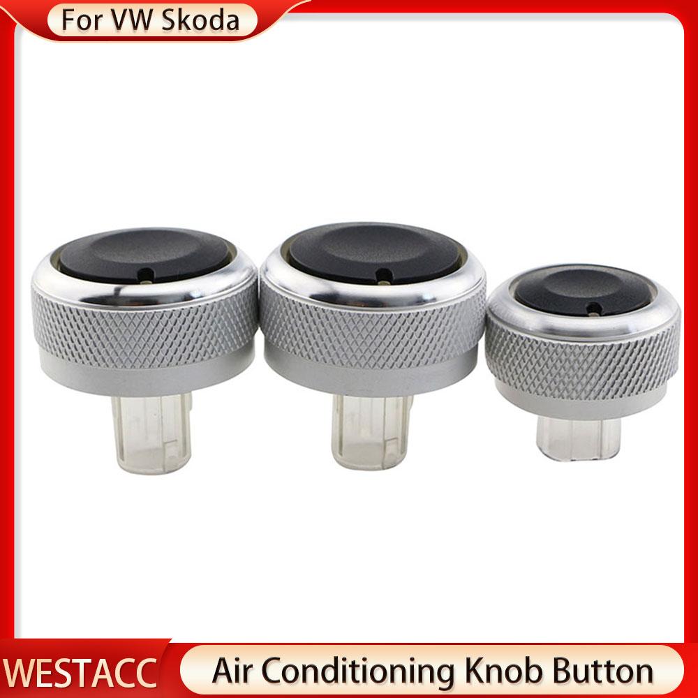 Car AC Knob for Volkswagen VW Jetta MK5 MK6 Bora Golf 5 Tiguan Touran Passta B6 B7 for Skoda Octavia A5 Air Conditioning