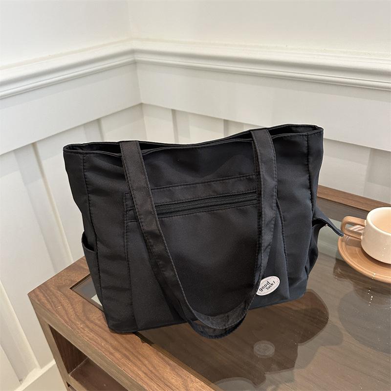 College Students Take Classes, Canvas Bags, Large-capacity Handheld Cloth Bags, Women's 2025 New Versatile Shoulder Tote Bags