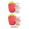 Adorable Reversible Strawberry Animal Plushie Gift for Kids And Adults