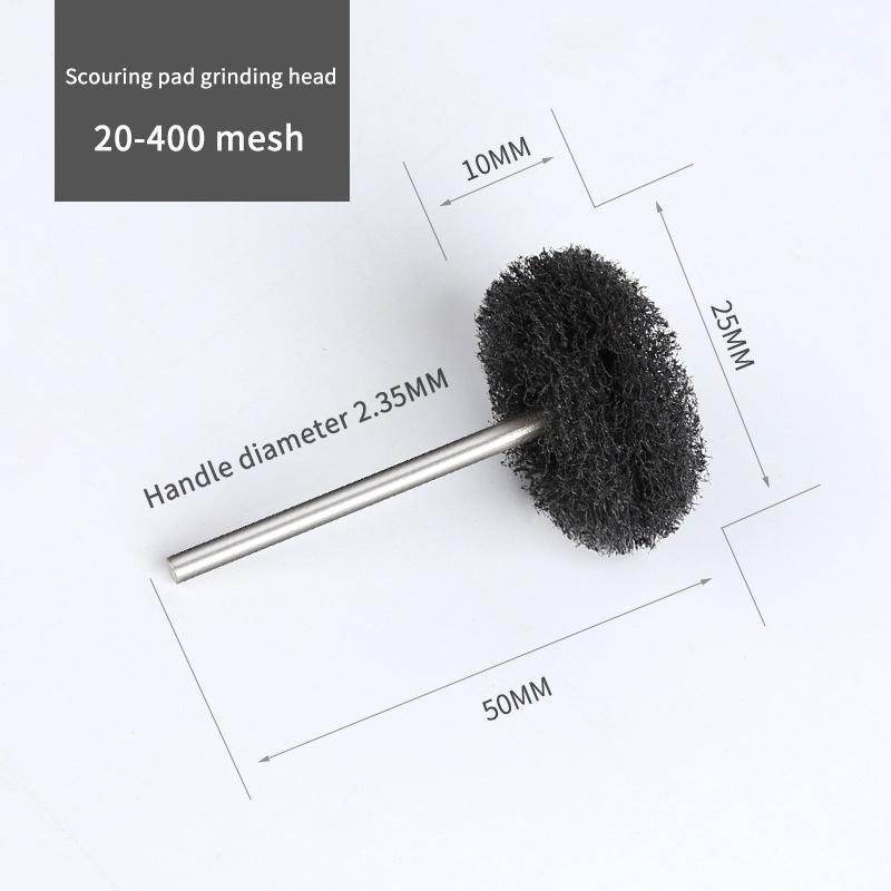 10Pcs Mini Drill Abrasive Brush Fiber Scouring Wheel Pad Cleaning Polishing Sanding Head Electric Grinder Brushes Rotary Tools