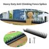 KX4B 6Pieces Security Wall Spikes Antibird Spikes For Deterring Intruders Effectively