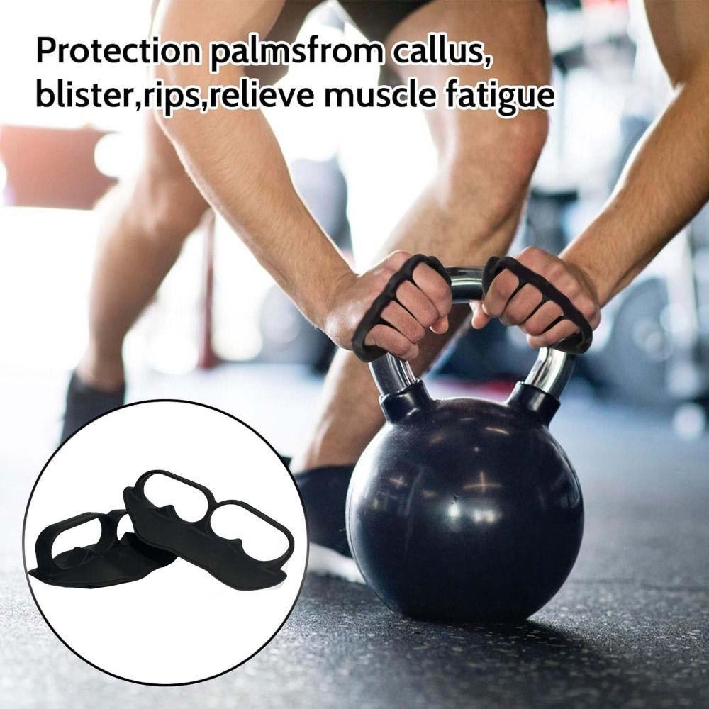 1 Pair Thicken Grip Strength Trainer Anti-slip Training Hand Guard Fitness Palm Power Pad  Pull-ups