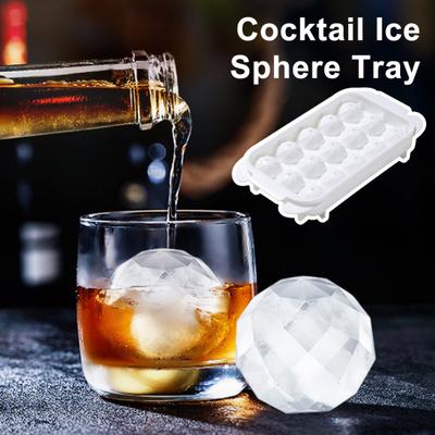 Large Ice Tray Fast Freezing Spherical Ice Balls Molds with Sealed Lid No Odor Slow Melting Clear Ice Sphere Maker for Whiskey