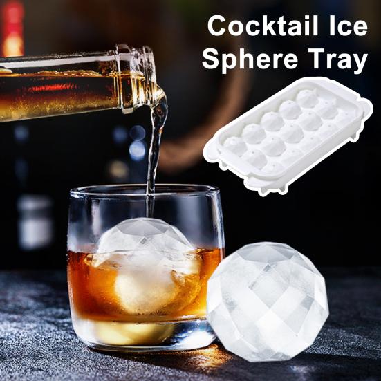 Stor isbricka Snabbfrysande sfäriska isbollsformar med förseglat lock Ingen lukt Långsamt smältande klar isbollsmaskin för whiskycocktails