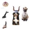 Adorable Halloween Pet Headband With Cow Skull And Unicorn Features Perfect For Dogs And Celebrating Cats