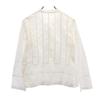 HaaT ISSEY MIYAKE Long Sleeve Band Color Shirt 2 White System Women Used