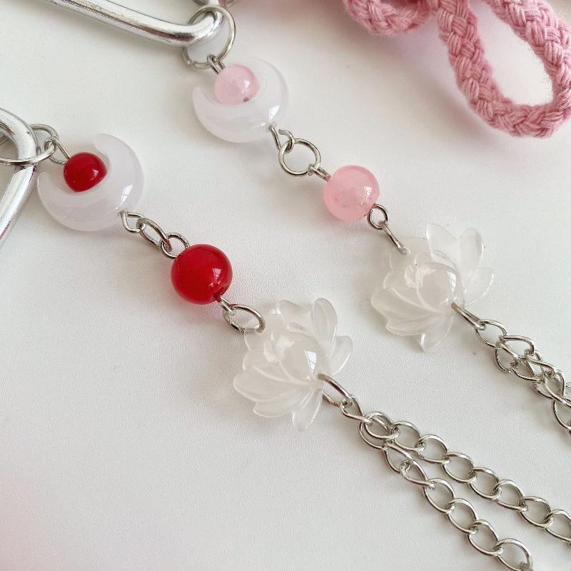 1Pcs Chinese Style Ruyi Pendant Handwoven Nylon Rope Chinese Knot Keychain Bag Hanging Decoration Men'S Car Keyring