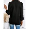 Autumn/Winter Fashion Solid-Colour Versatile Long-Sleeved Blazer for Women