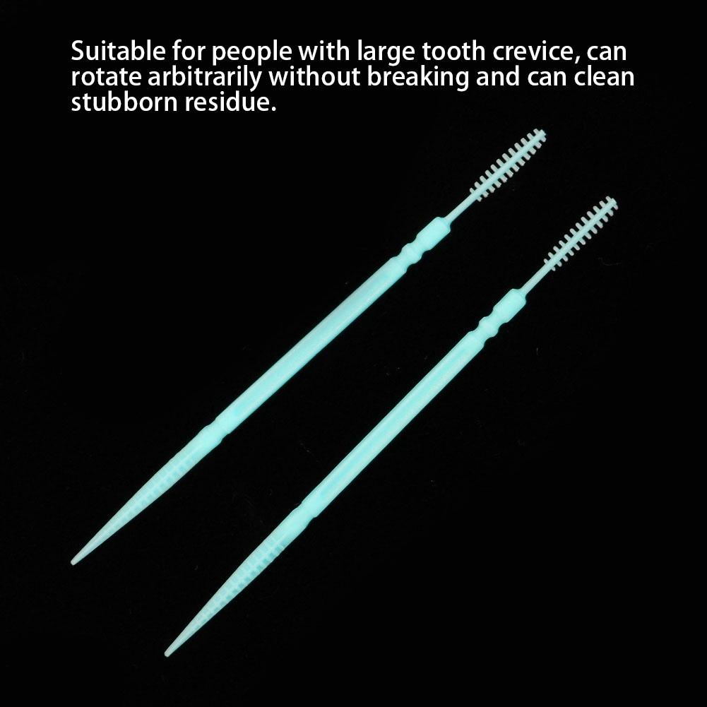100pcs   Bag Double Head Teeth Cleaning Toothpick Oral Care Floss Pick Toothpick