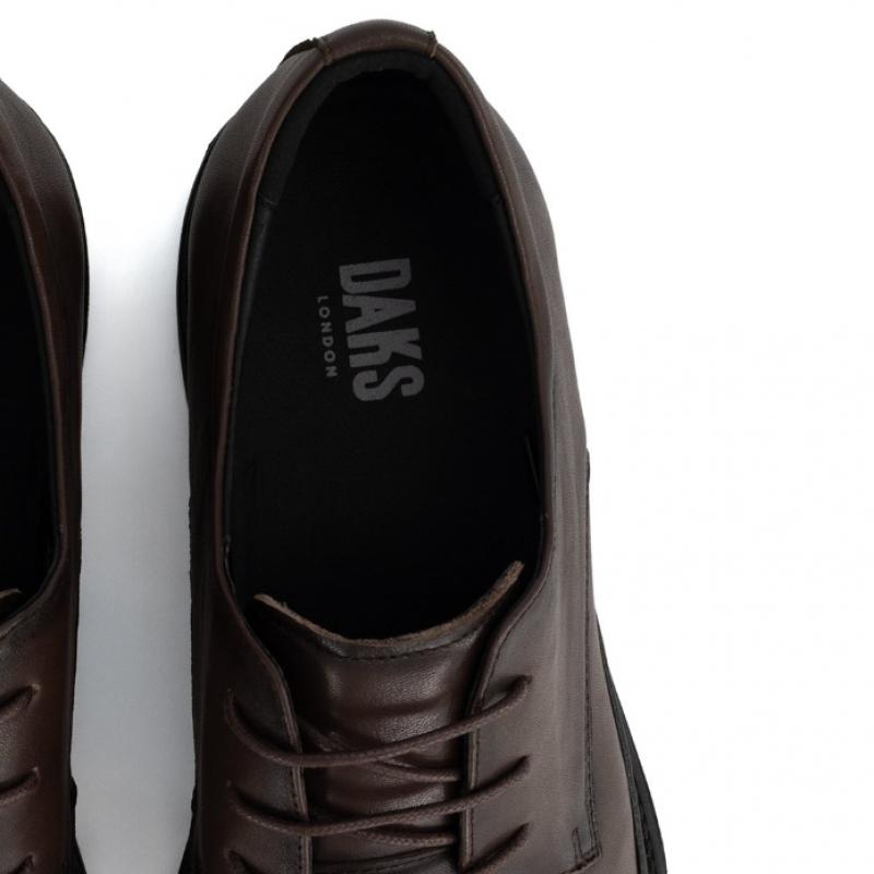 Daks Men S Comfort Derby ShoeS Dark Brown Drx622ka22