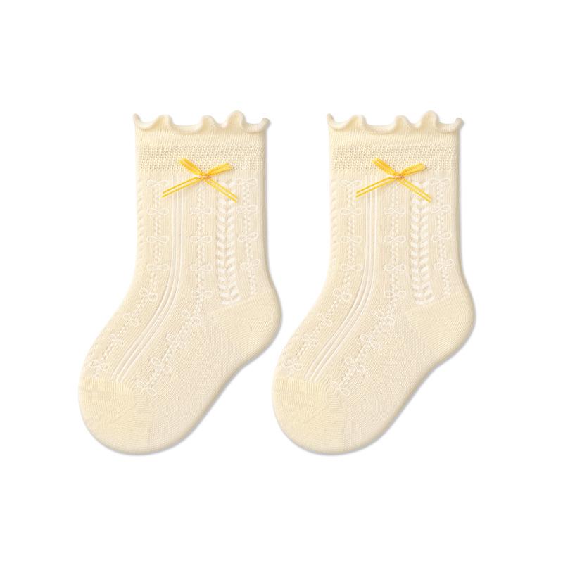 A-Class Cotton Mesh Baby Socks - Newborn Summer Cartoon Design for Boys and Girls