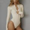 2025 Women's Sexy Slim V-Neck Long-Sleeve Bodysuit for Autumn & Winter