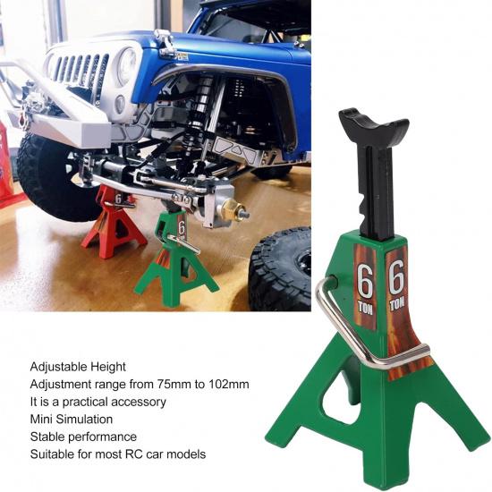 

Simulation Jack Stand 75mm~102mm Adjustable Height RC Jack Stand Climbing Car Simulation Decorative Accessory Mini Lifting Jack for SCX10 D90 1/10 RC зелений