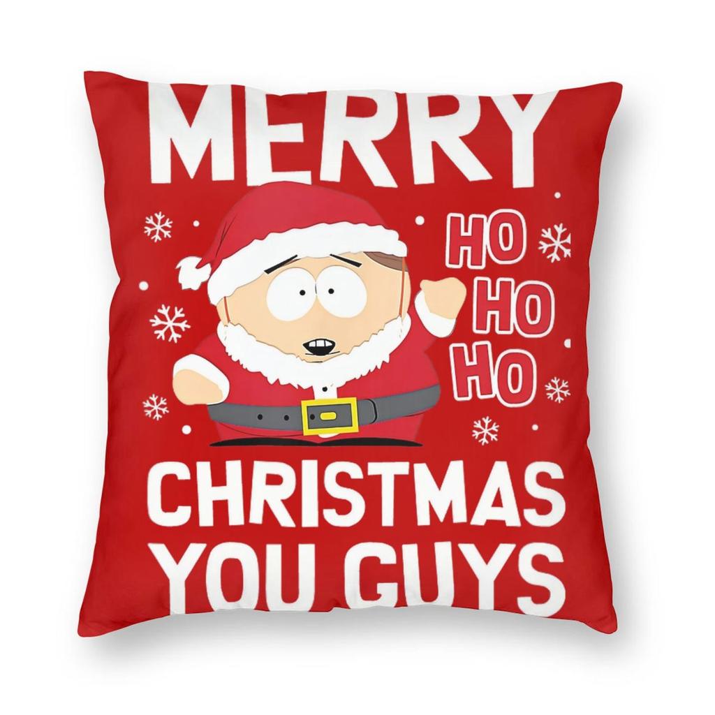 Mr Hankey Around The Christmas Tree South-Park Pillowcase Printed Fabric Cushion Cover Decorative Throw Pillow Case Cover Home