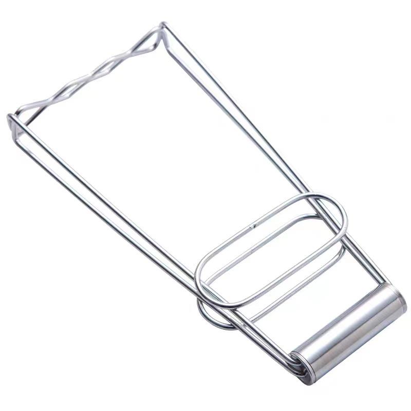 Stainless Steel Anti-Scald Tongs: Non-Slip Kitchen Tray & Plate Lifter