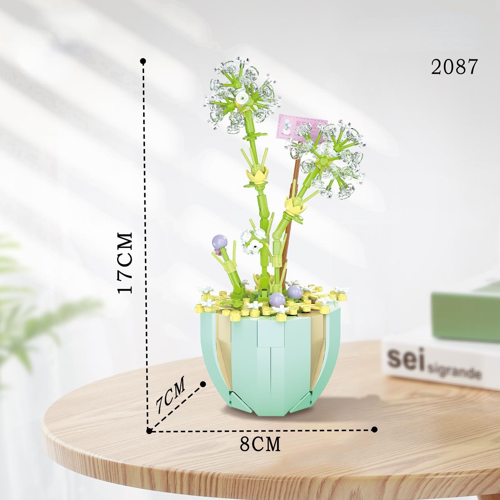 Сборка микрочастиц своими руками игрушечных горшков для посадки растений WL-2088 — фото 15