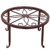 Flower Pot Rack Hollow Round Plant Pot Stand Floor Flower Display Shelf Balcony Decor for Indoor