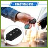 2 Pcs Key Fob Case Cover Compatible for Toyota 4Runner 1999-2009 4 Button, Durable Silicone Black Remote Key Case Protector Replace Parts Vehicle