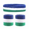 Sport Fitness 1 Set Men/Women Sport Wristbands Towel Sweat Bands Headband +Wristbands Wrist Support