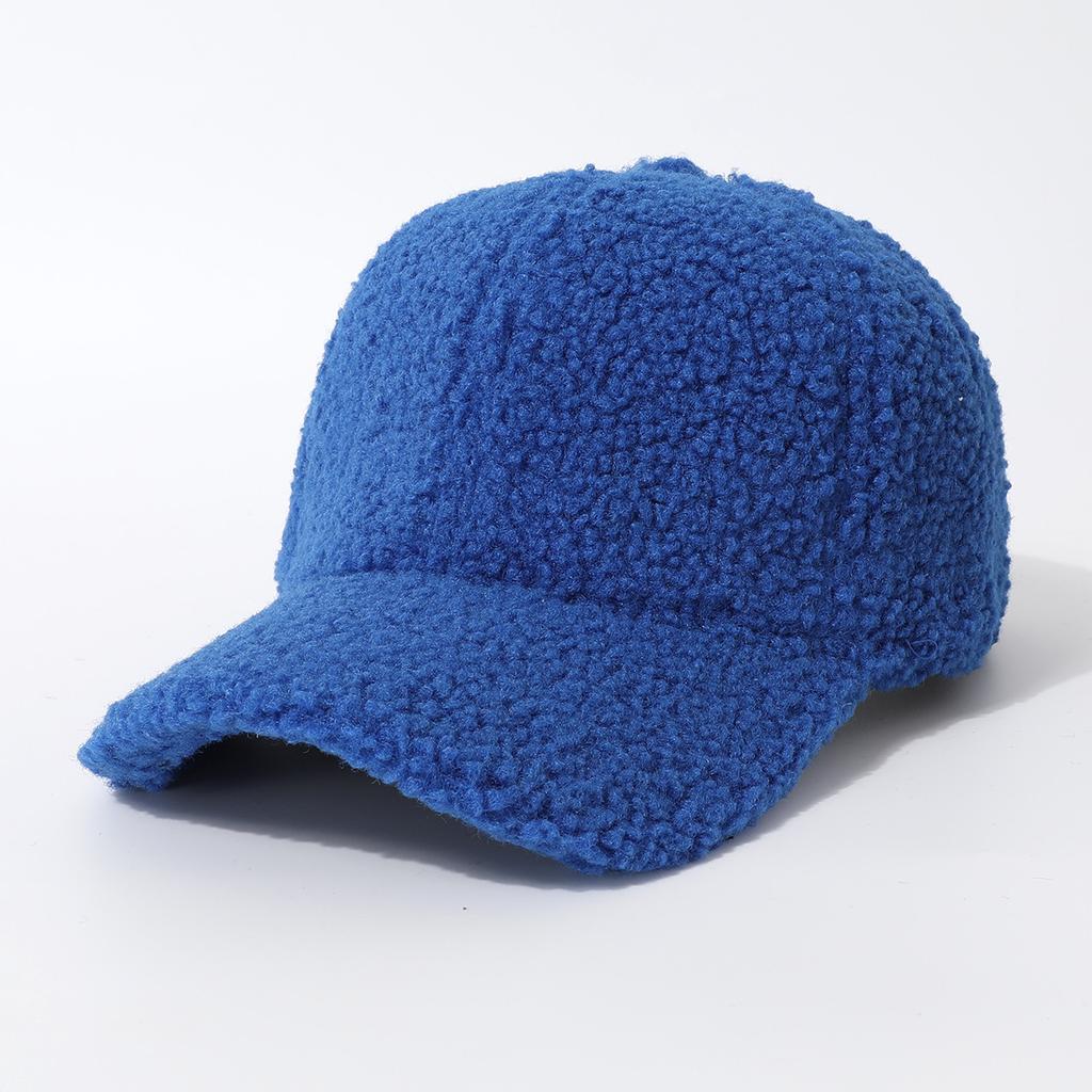 Versatile Foreign Style Warm Baseball Cap Cap Cap Thickened Fluffy Cute Men'S And Women'S Hats