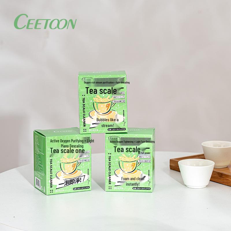 Tea Stain Remover: Food-Grade Citric Acid & Active Oxygen Powder for Teacups and Teaware.