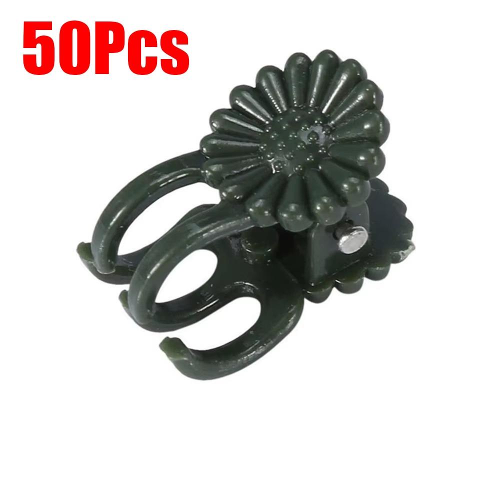 50Pcs Reusable Plant Fix Clips Orchid Shaped Garden Plant Clips  Garden Rattan Planting Accessories