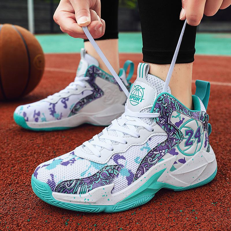Shock-absorbing Basketball Shoes for Men Non-slip Actual Combat Students Casual Sneakers for Men Trend for Women 2025 Fall