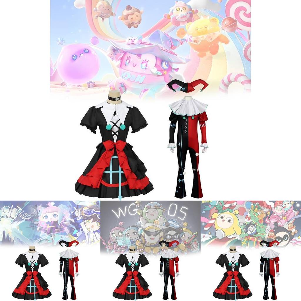 Adorable Eggy Party Cosplay Costume Set For Kids With Unique Stella And Clown Themes