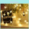 Stars Snowflakes Outdoor Solar Led String Lights Tent Decor For Camping And Party