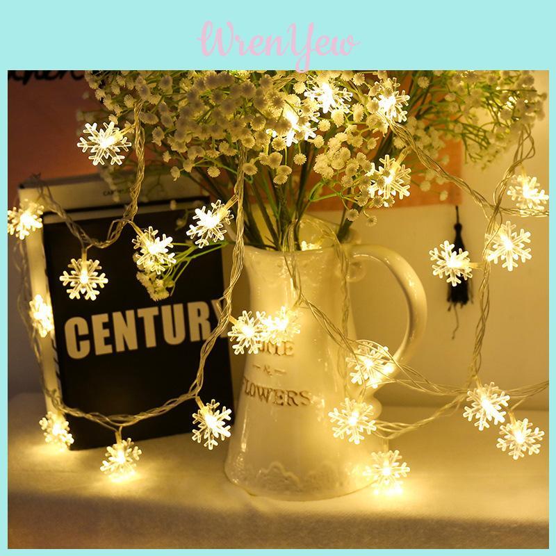 Stars Snowflakes Outdoor Solar Led String Lights Tent Decor For Camping And Party