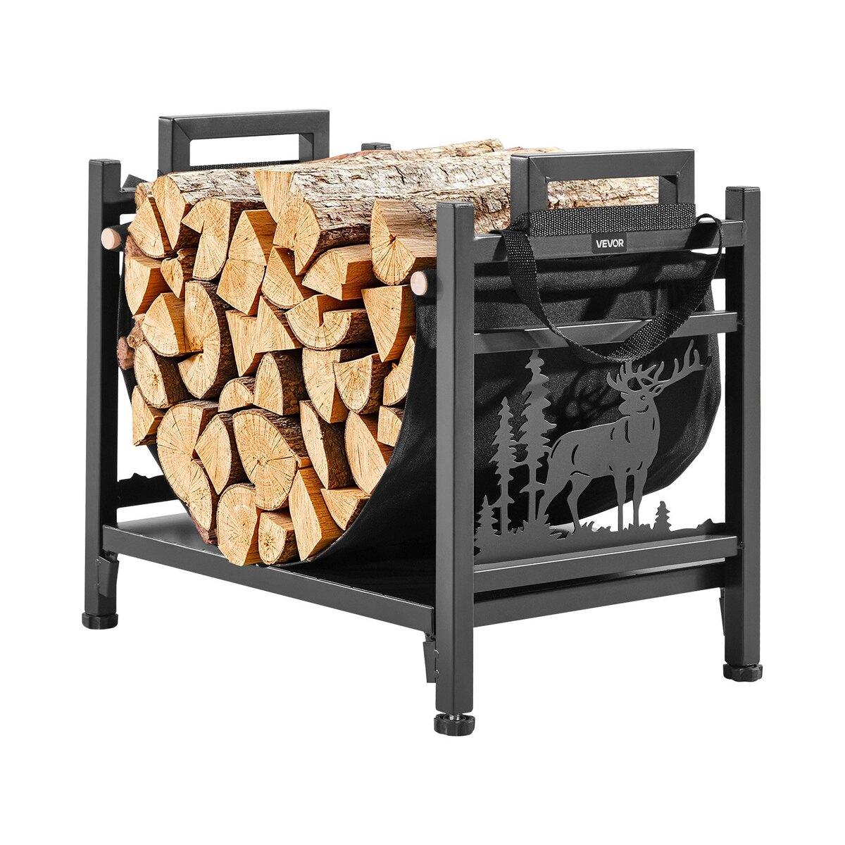 Indoor Firewood Rack, 45cm Curved Log