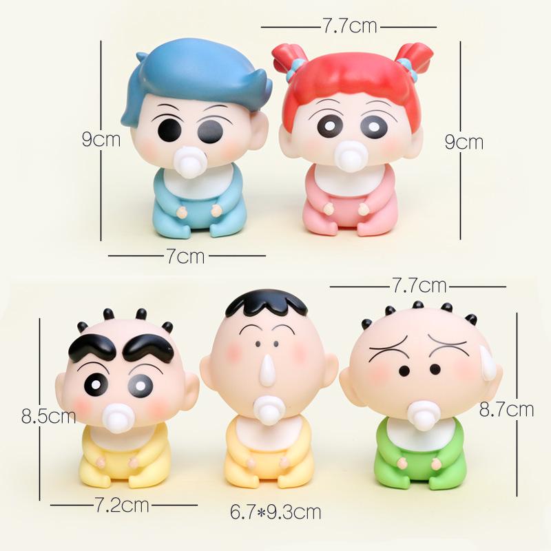 

Милая фигурка малыша Шин-чана в стиле Q, мультяшная кукла-украшение