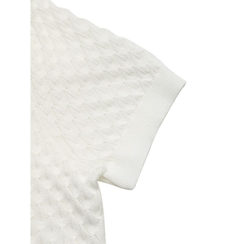 VEZFAA Damenmode, lässig, Sommer, Frühling, einfarbig, bedruckt, kurzärmelig, V-Ausschnitt, Blusen und Hemden