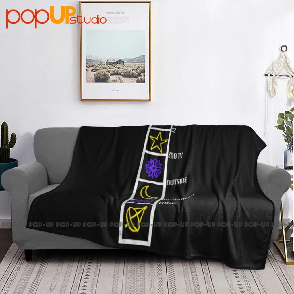 Euc U2 Zoo Tv Tour 1992 Look Rare Hard To Find Ultra-Soft Blanket Quilt Winter Sofa Cover Bed Covers