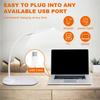 AD23-Dimmable LED Desk Lamp With Wireless Charger, Wireless Charging Desk Light Flexible Rotation Press Control Night Light