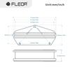 FLEOR Alnico 5 Tele Hot Rail Humbucker Bridge Fits Fender Tele Guitar Parts Pickup, Pickup, 9-10K,