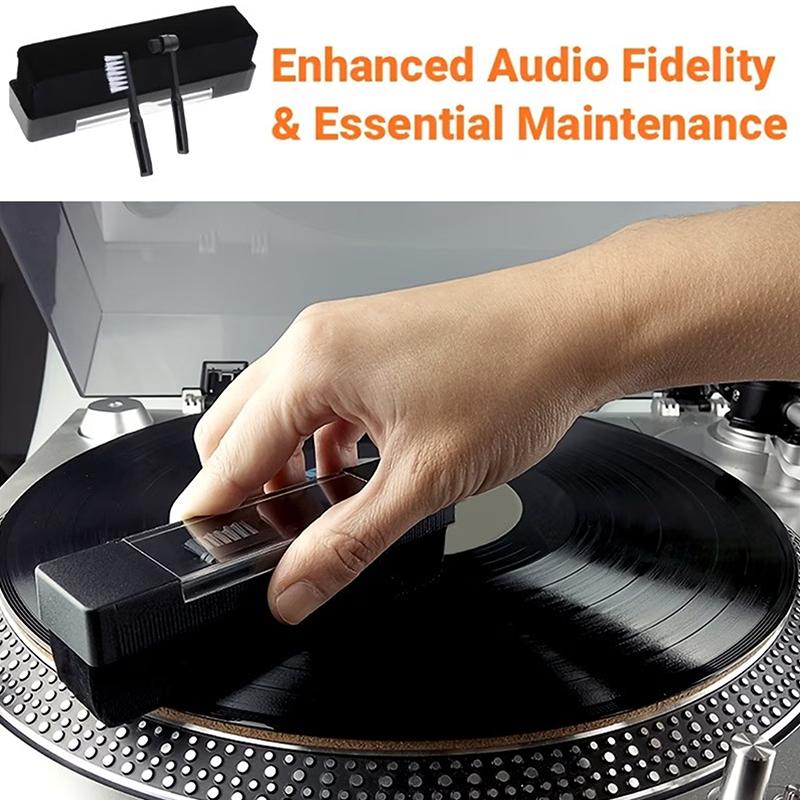Vinyl Record Cleaning Kit Record Player Needle Clean Brush Portable For Vinyl Records, Lps, Turntables, Smartphones, Computer