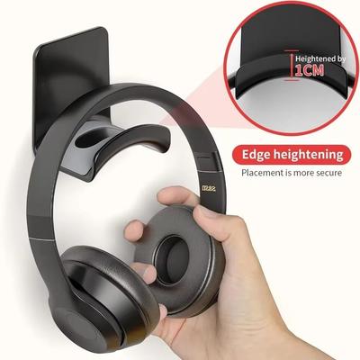 Support de Casque Adhésif Universel Monté au Mur Gain de Place Support d'Affichage pour Écouteurs Crochet pour Casques de Jeu