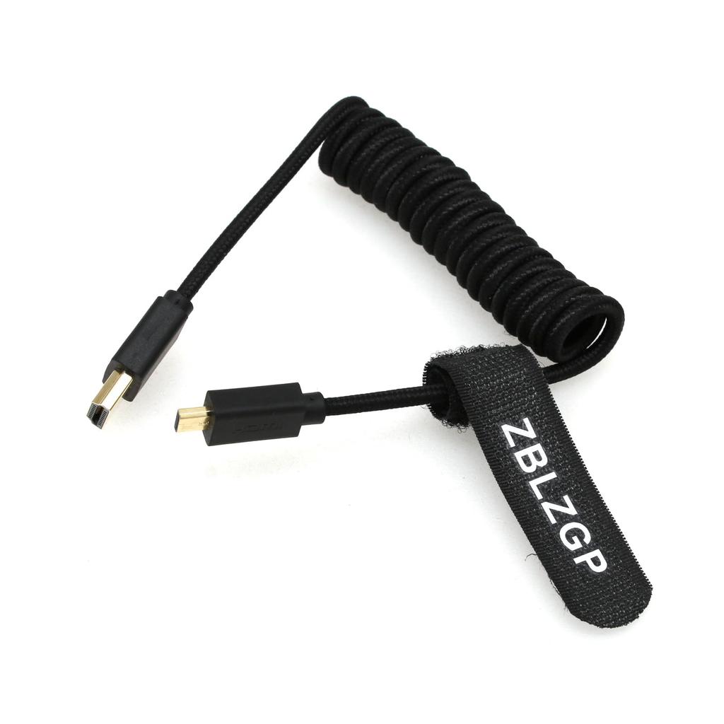 Kabel HDMI ZBLZGP 8K Niski dla Canon EOS M100 Canon XA40 Użytkownik Świadomy Energii 8K Micro HDMI do 48Gbps, Zasilanie, Aparat, Kamera, Monitor, HDMI.