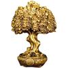 Chinese Lucky Pure Copper Bring Money Tree Ornaments Pot Tree Living Room Office Desktop Sculptures