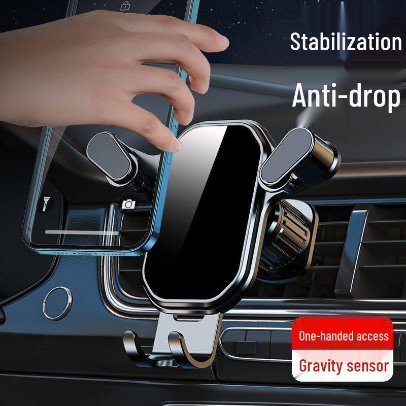 Universal Clip-On Gravity Phone Holder for Car Air Vent Navigation