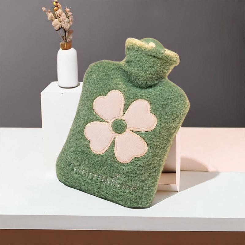 Cute Cartoon Thickened PVC Hot Water Bag - Explosion-Proof Hand Warmer & Compress
