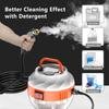 1500W Handheld Steam Cleaner High Temperature Pressurized Steam Cleaning Machine with Brush Heads for Kitchen Furniture Bathroom