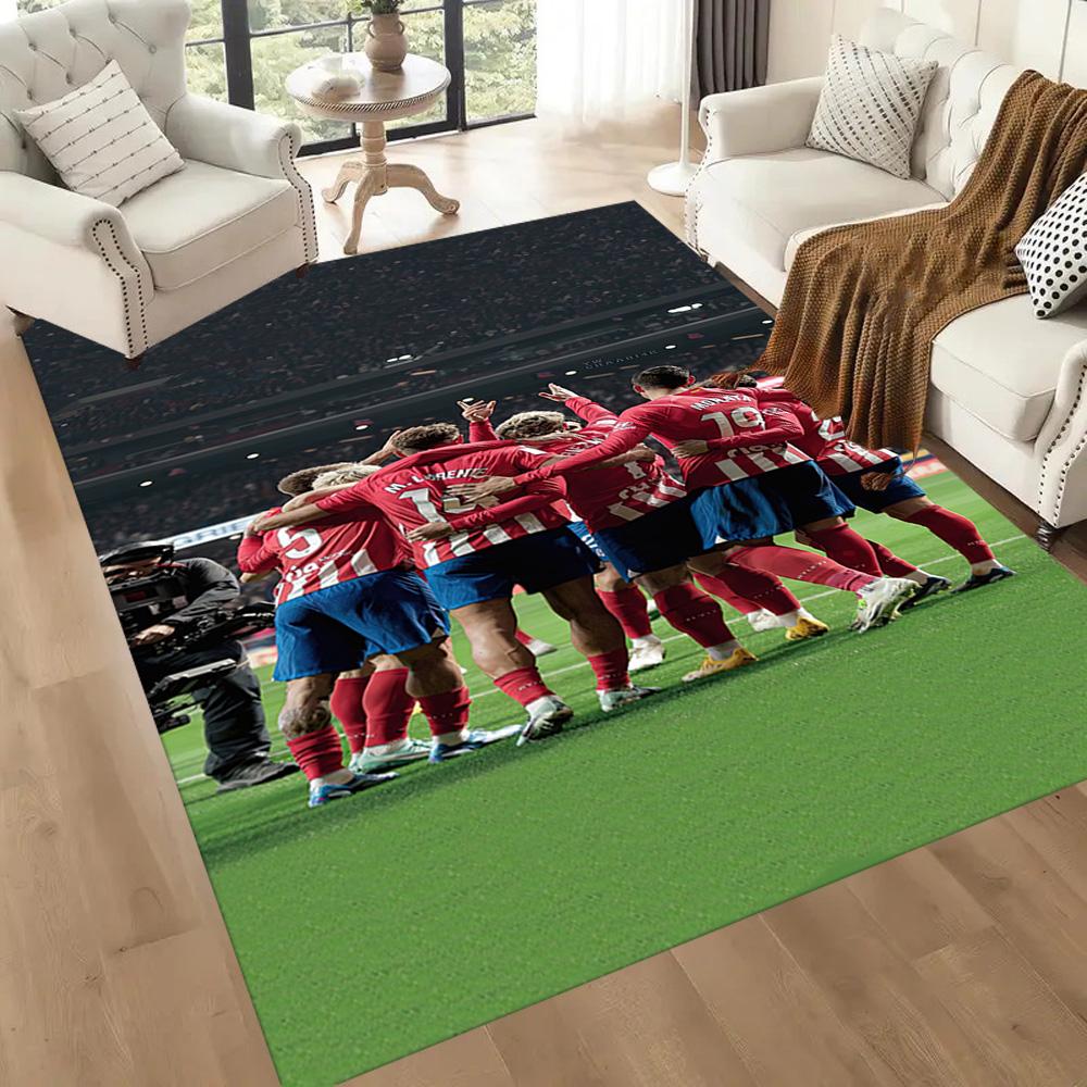 Atletico Madrid Floor Mat Suitable For Study Room Dining Room Game Room Playrooms Antislip Rug Office Home Decor Birthdaychristmas Gift