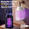 Silent USB Rechargeable Portable Electronic Mosquito Killer Lamp Insect Trap for Indoor Outdoor Home Bedroom Camping