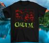 T-shirt Top Nero con Banda Crema Cotone Taglia S-4XL