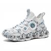 Graffiti camouflage fly-woven sports and leisure shoes, trendy shoes, running shoes, ultra-light, breathable and lightweight