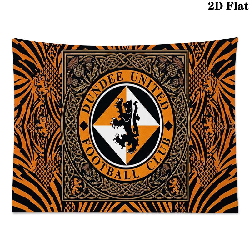 Dundee United FC Wall Tapestry Aesthetic Wall Hanging Printed Fabric Blanket Decorative Tapestries for Bedroom Living Room Home Decor
