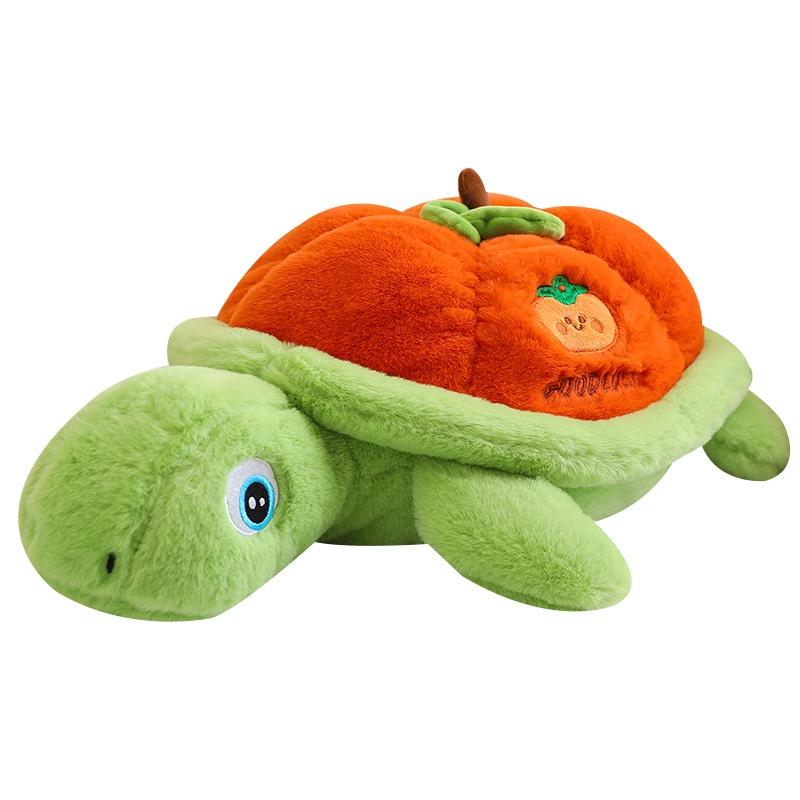 Cute And Cuddly Plush Toy Good Persimmon Turtle For Kids And Girls, Cartoon Style
