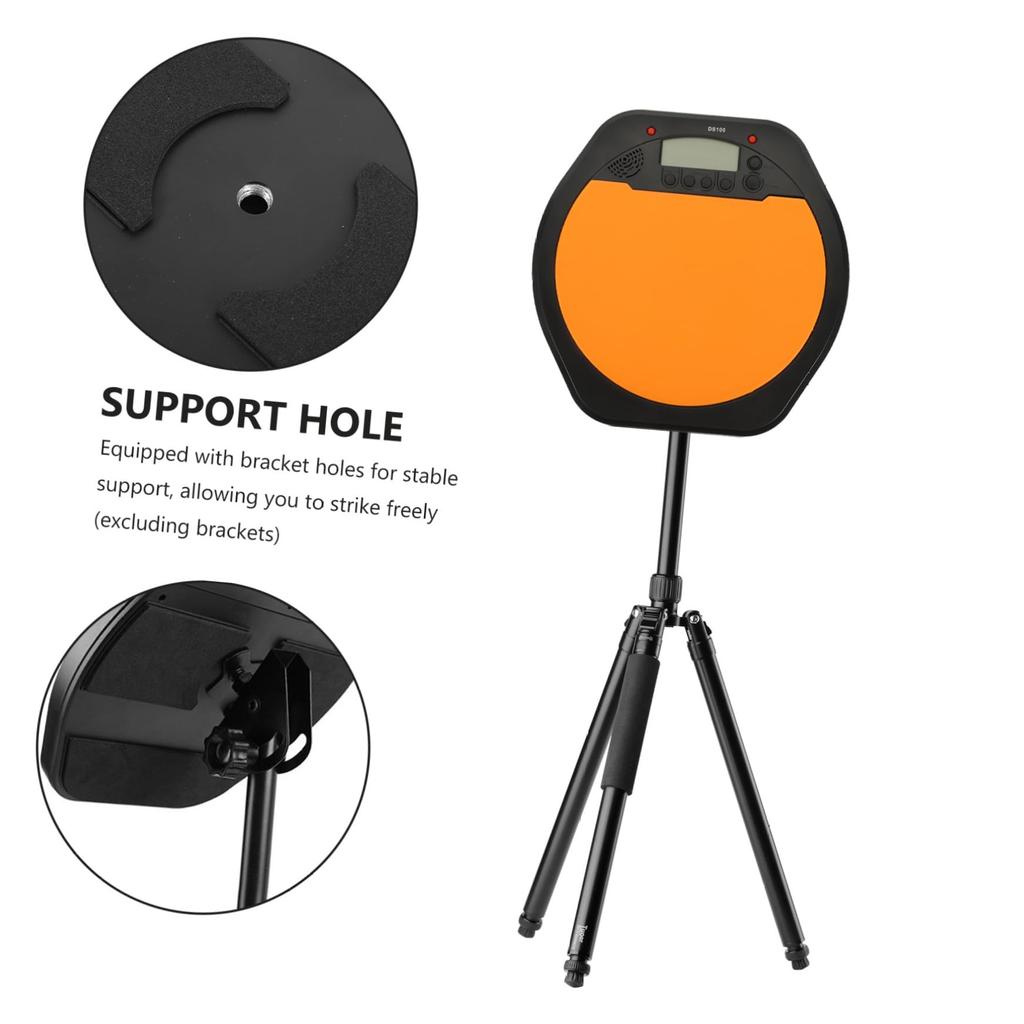 TOPPERFUN Electronic Drum Practice Pad Display with Built-in Metronome High Elastic Surface Digital Drum Training Device for Beginners and Children